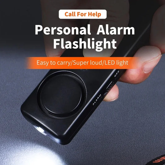 90 dB Emergency Alarm Keychain with Flashlight