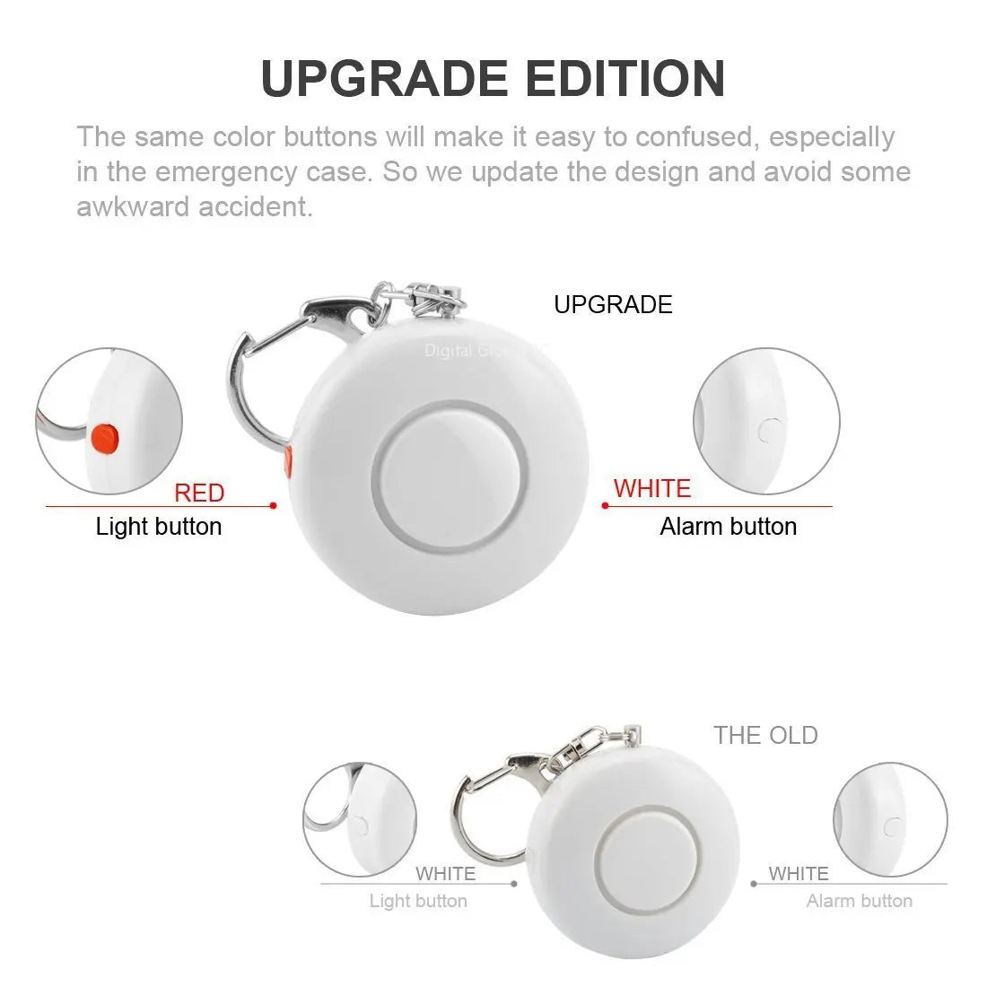 125dB Self Defense Scream Alarm with Led