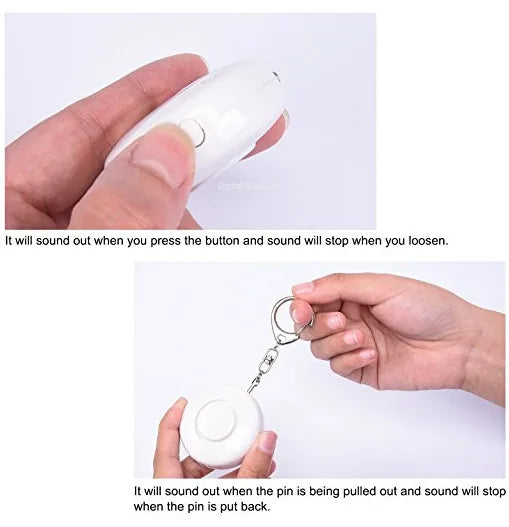 125dB Self Defense Scream Alarm with Led